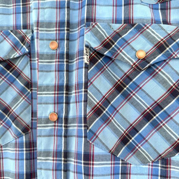 Vintage 70's/80's Men's Levis Tailored Cowboy Long Sleeve Pearl Snap Small - Picture 5 of 6